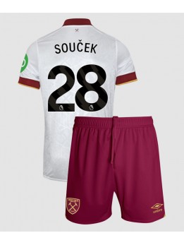 Billige West Ham United Tomas Soucek #28 Tredjedraktsett Barn 2024-25 Kortermet (+ Korte bukser)